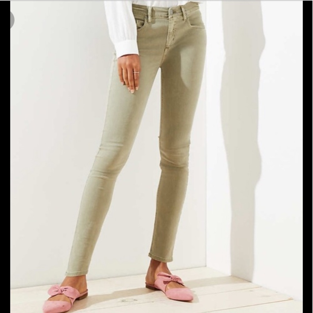 LOFT Curvy Ankle Skinny Corduroys